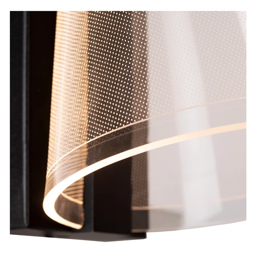 Lucide KORGIS - Wall light Bathroom - LED - 1x10W 3000K - IP44 - Transparant - detail 2